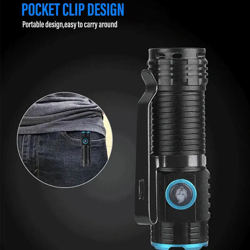 Compact Rechargeable Flashlight LED Torch - Image 3