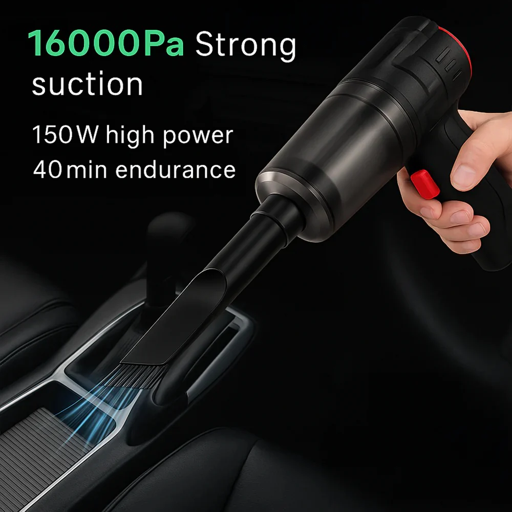 Cordless Car Vacuum Cleaner – 95000Pa Suction, Lightweight & Powerful Handheld - Image 4