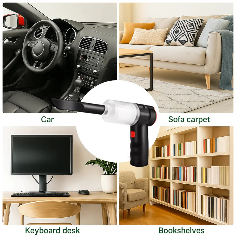 Cordless Car Vacuum Cleaner – 95000Pa Suction, Lightweight & Powerful Handheld - Image 9