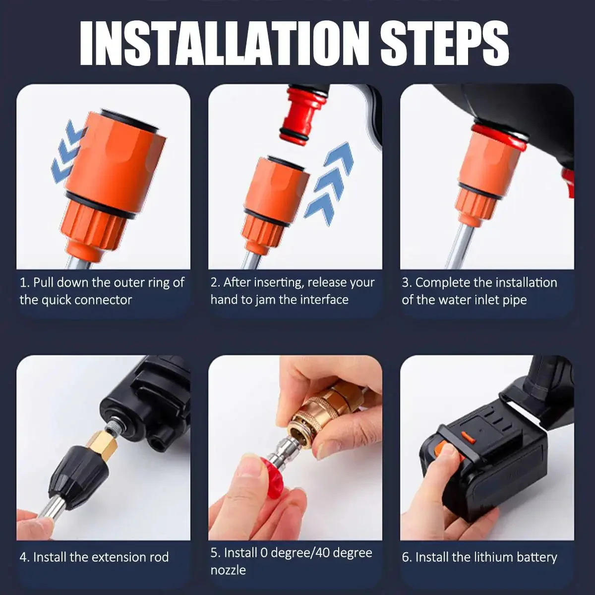 Cordless High Pressure Washer with 2 Batteries - Image 9