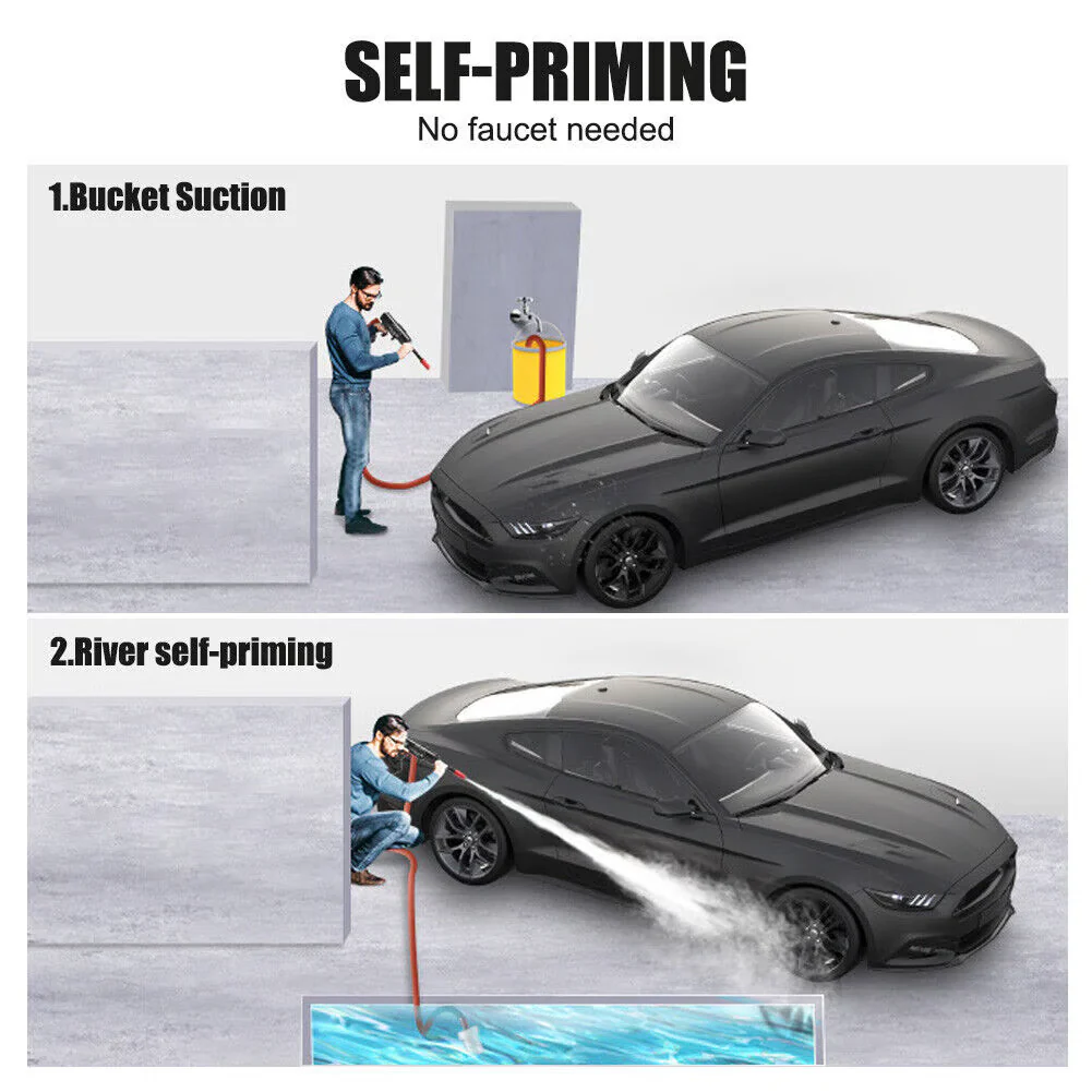 Cordless Portable High Pressure Spray Water Gun Set - Image 10