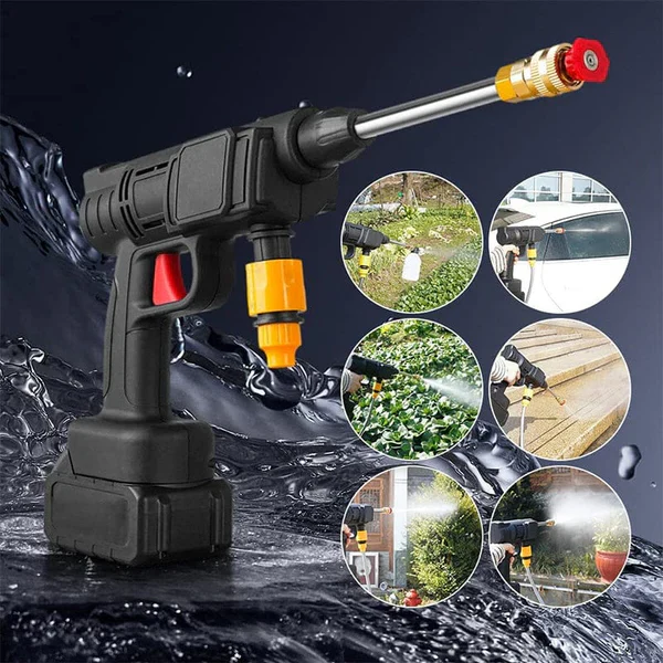 Cordless Portable High Pressure Spray Water Gun Set - Image 6
