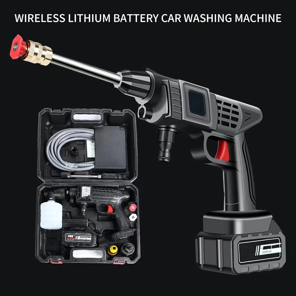 Cordless Portable High Pressure Spray Water Gun Set | Ideal for Cleaning Cars, Patios & Garden Furniture - Image 8