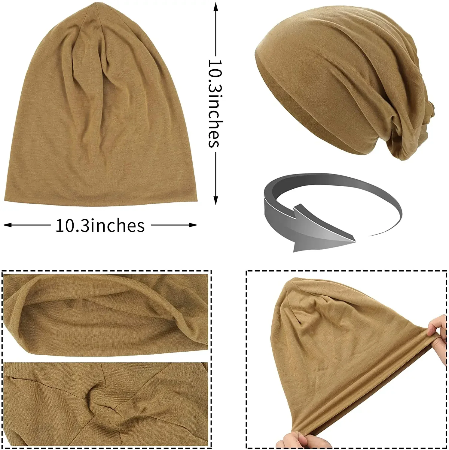 Cozy Slouch Hat Beanie Cap - Image 3