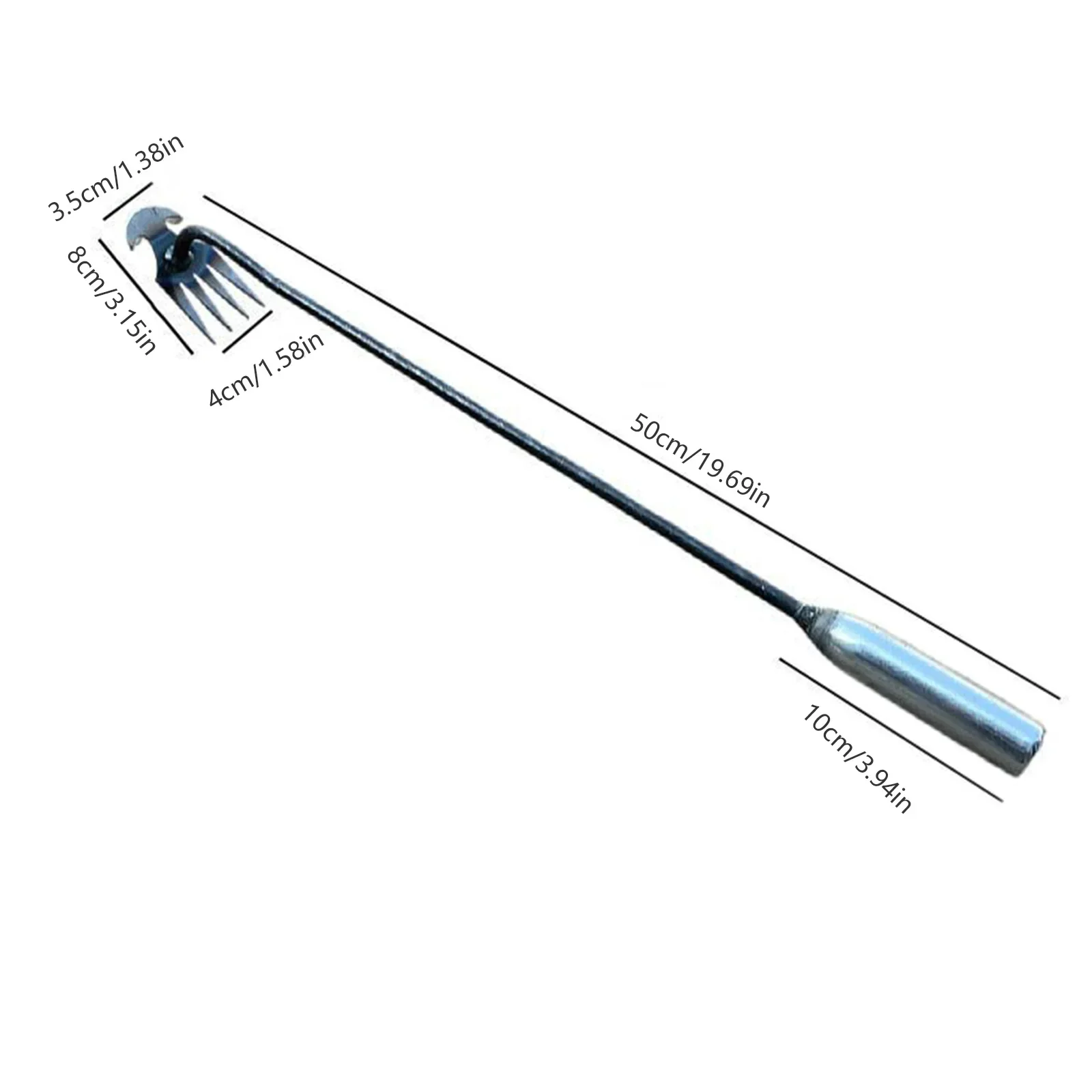 Crescent Weeder Tool with Long Handle - Image 3