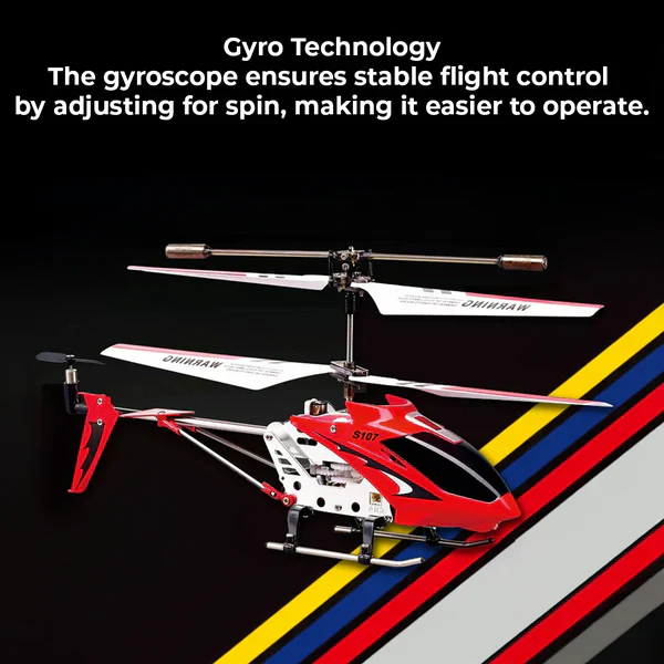 Crimson Unbreakable Mini RC Helicopter with Gyro - Image 3