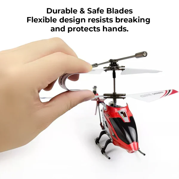 Crimson Unbreakable Mini RC Helicopter with Gyro - Image 5