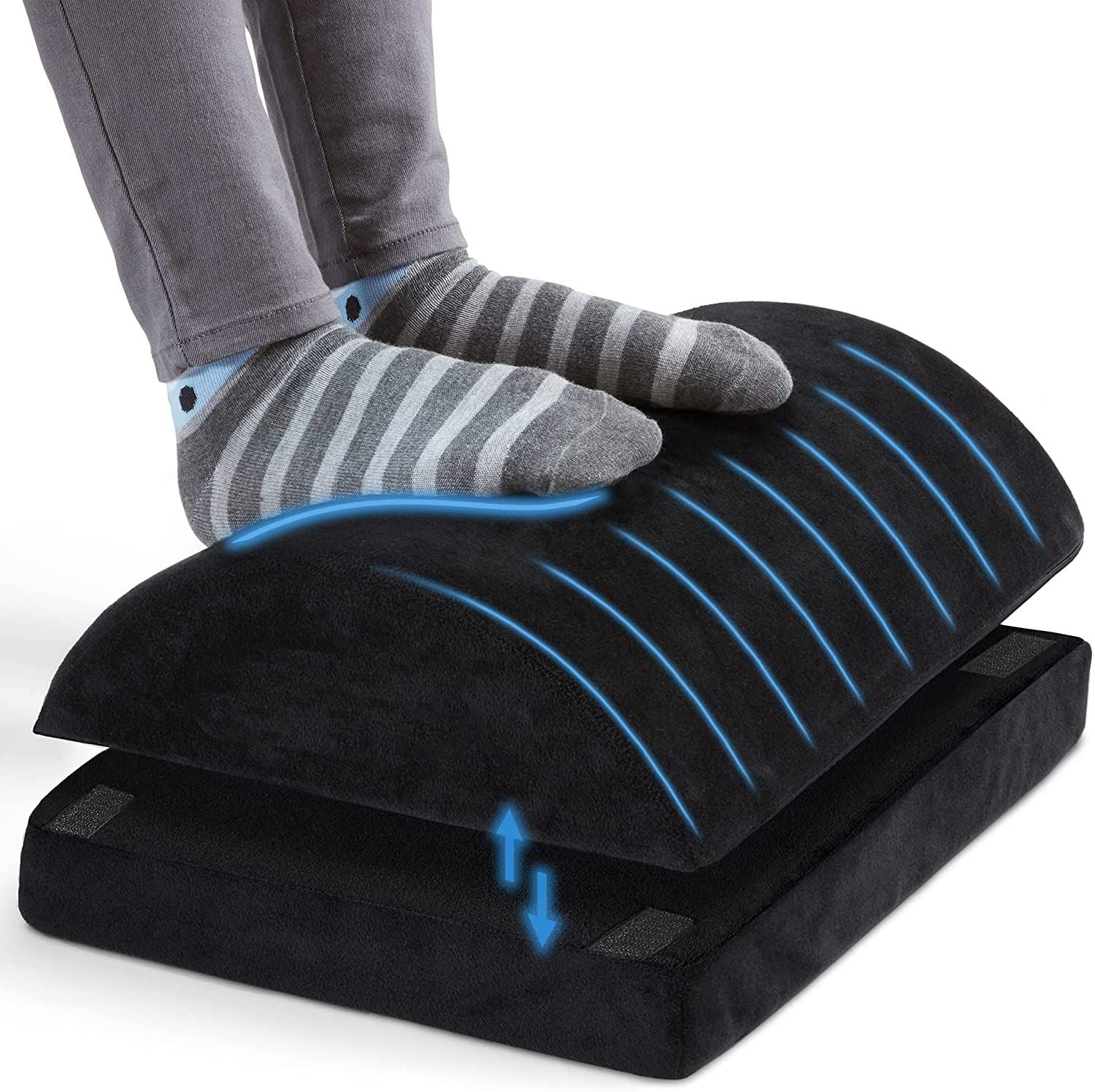 Curved Ergonomic Under Desk Home Office Foot Rest - Image 2