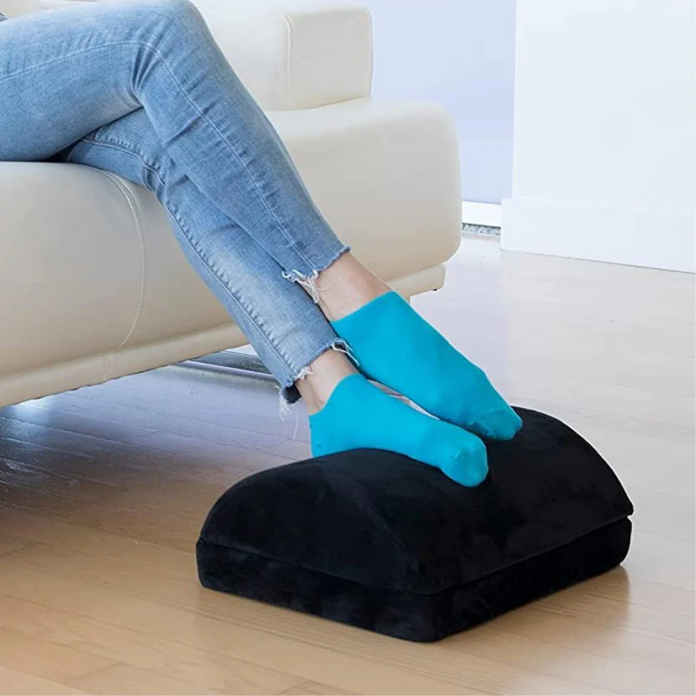 Curved Ergonomic Under Desk Home Office Foot Rest - Image 4