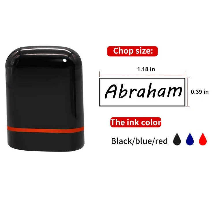 Custom Signature Stamp Personalized Logo Name Stamper - Image 5