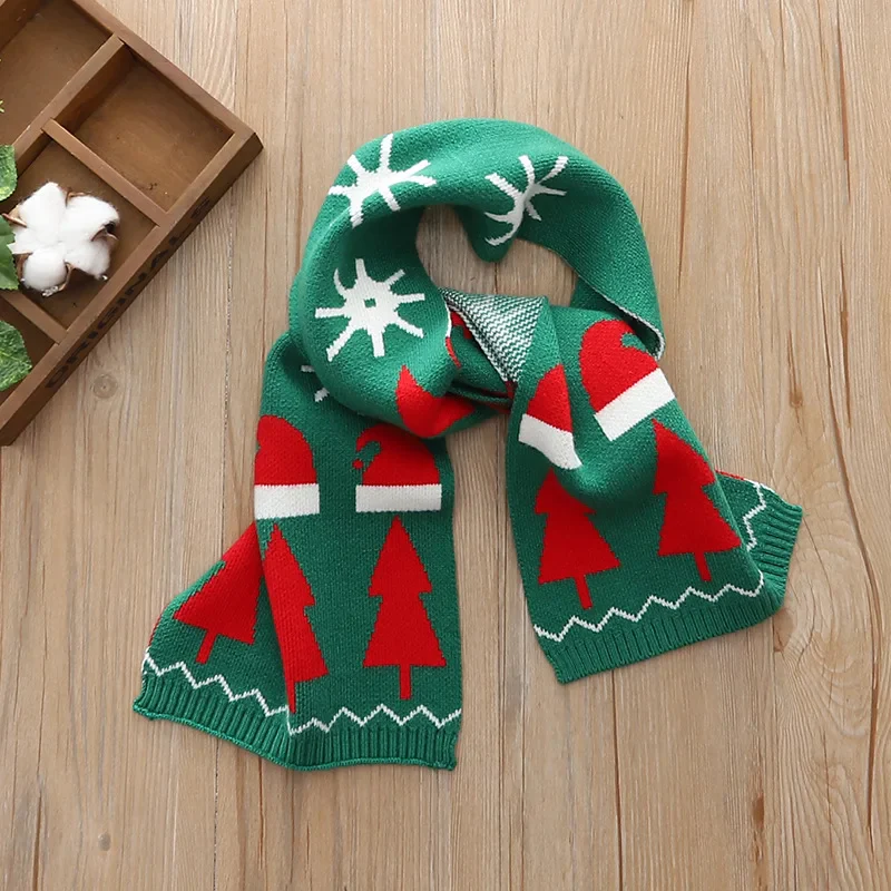 Cute Christmas Knit Scarf for Kids Winter - Image 4