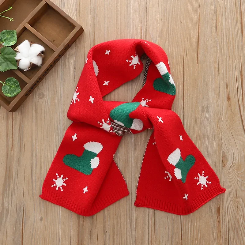 Cute Christmas Knit Scarf for Kids Winter - Image 5