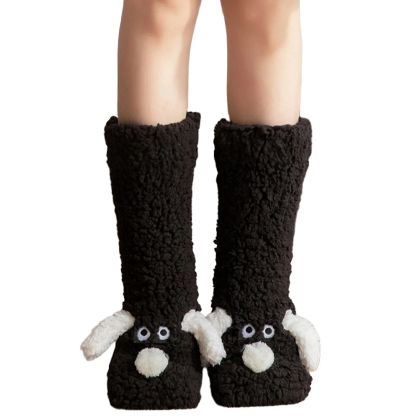 Cute Dog Fuzzy Socks Winter Leg Warmer - Image 5
