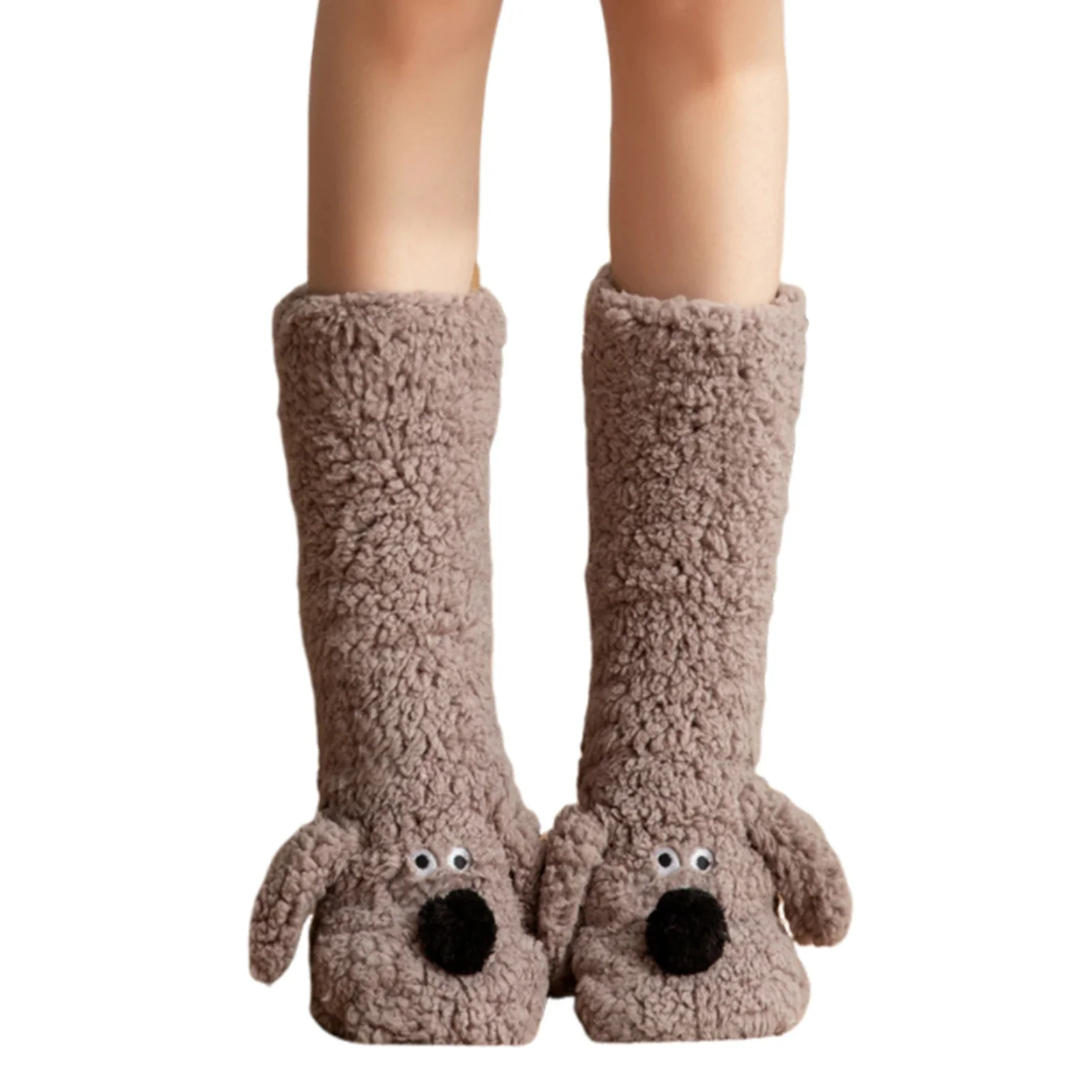 Cute Dog Fuzzy Socks Winter Leg Warmer - Image 7