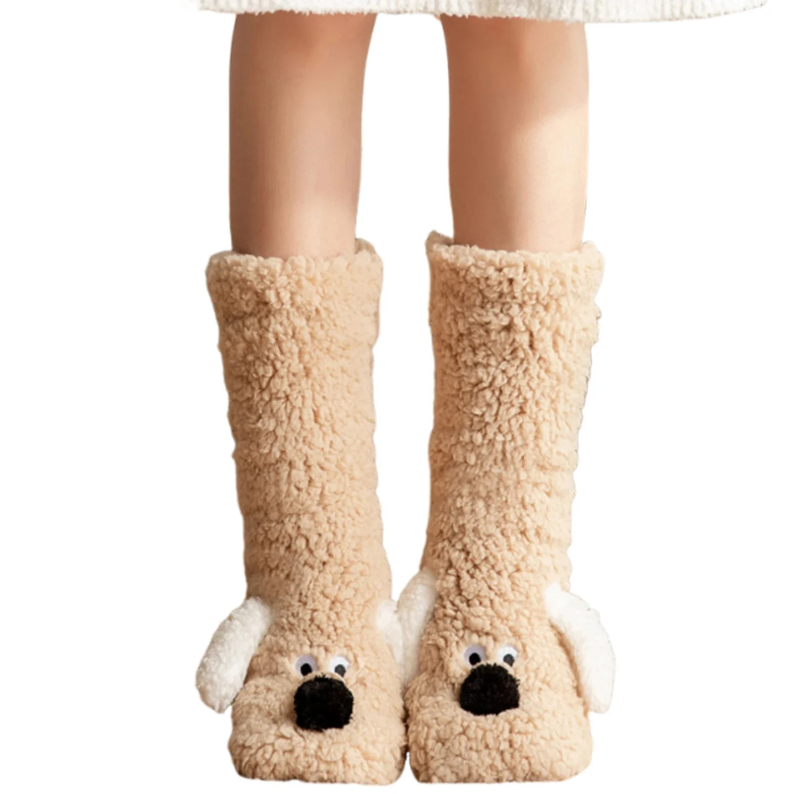 Cute Dog Fuzzy Socks Winter Leg Warmer - Image 8