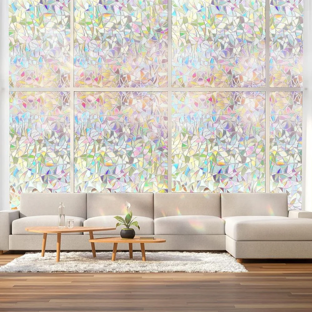 Decorative Rainbow Window Stained Glass Effect Privacy Film - Image 7