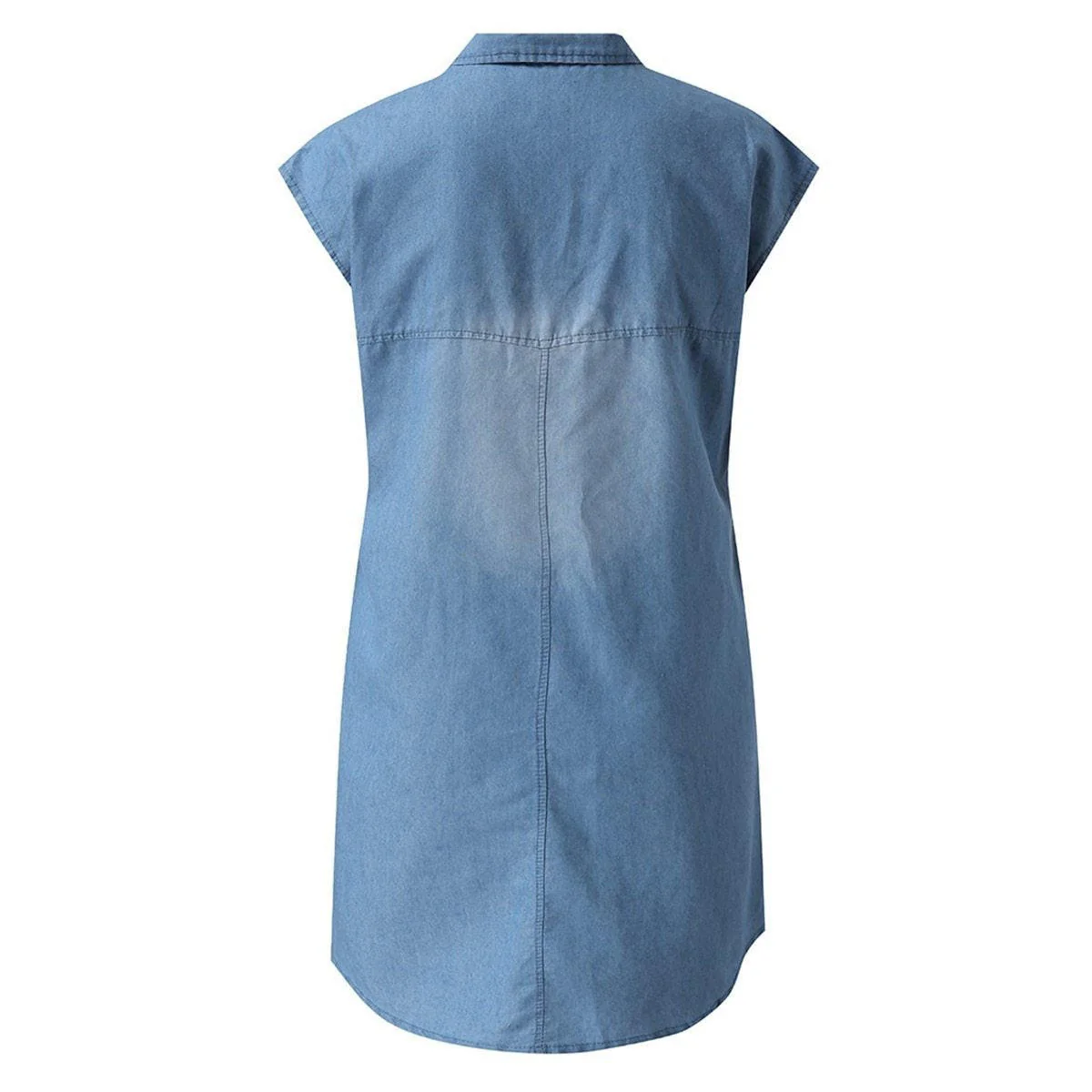 Denim Straight Dress - Image 6