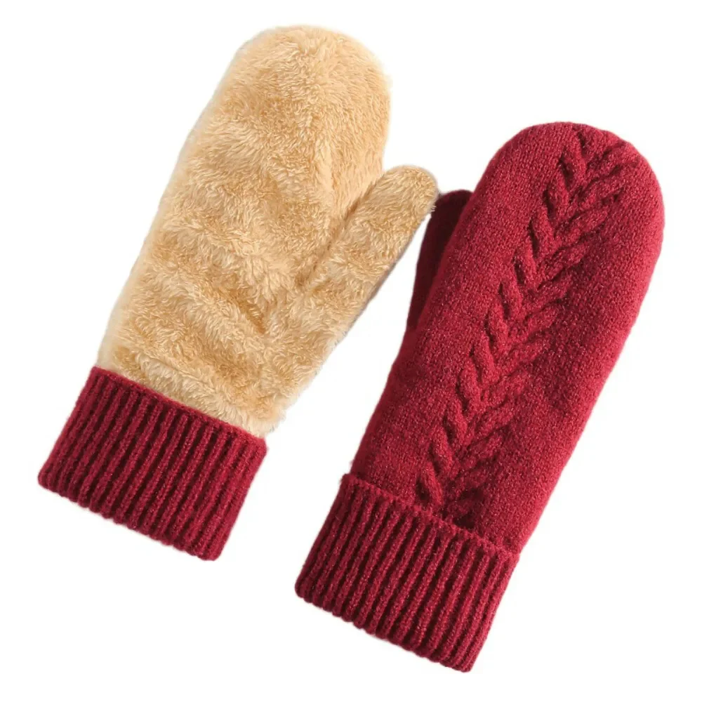 Double Layer Fleece Lined Winter Mittens - Image 10