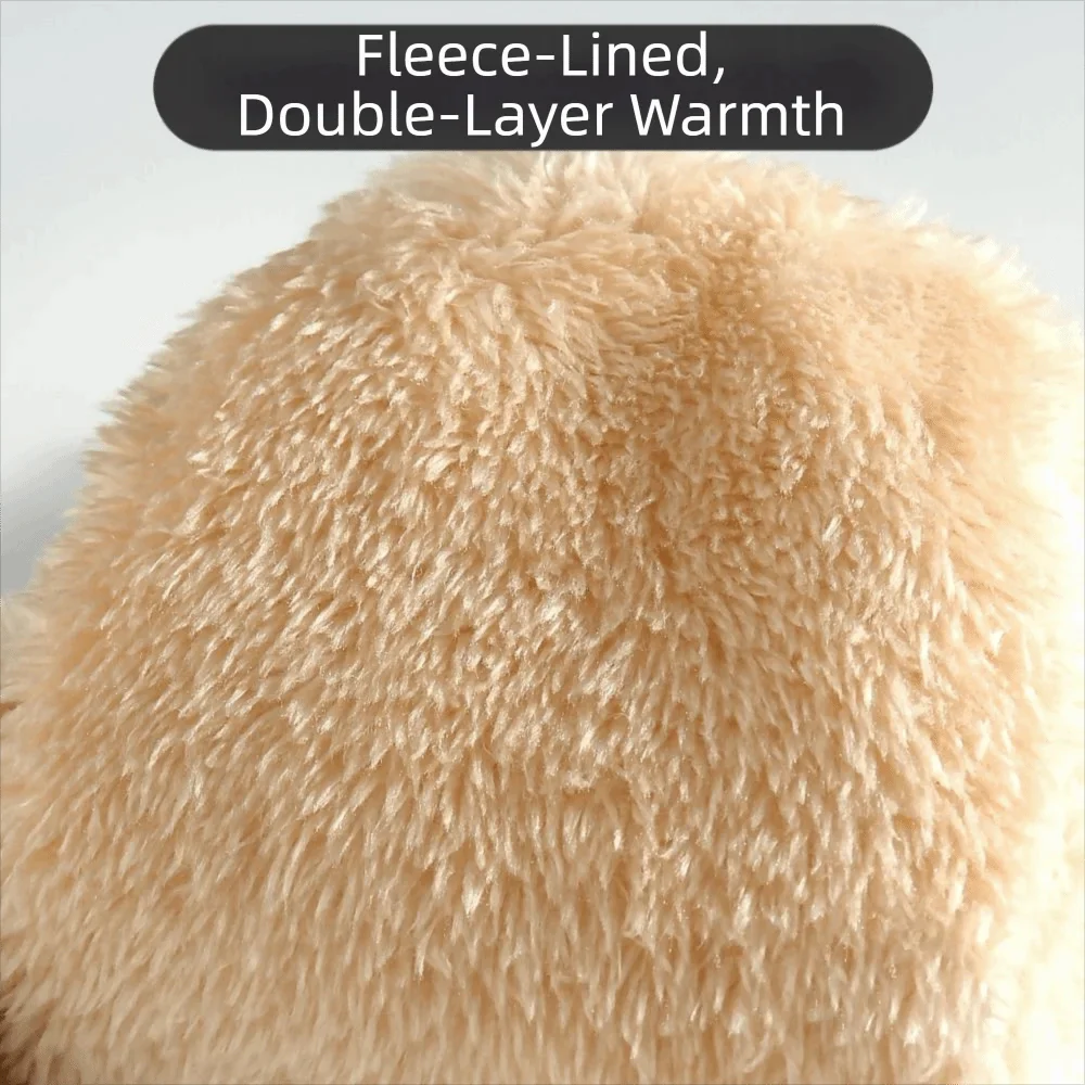 Double Layer Fleece Lined Winter Mittens - Image 3