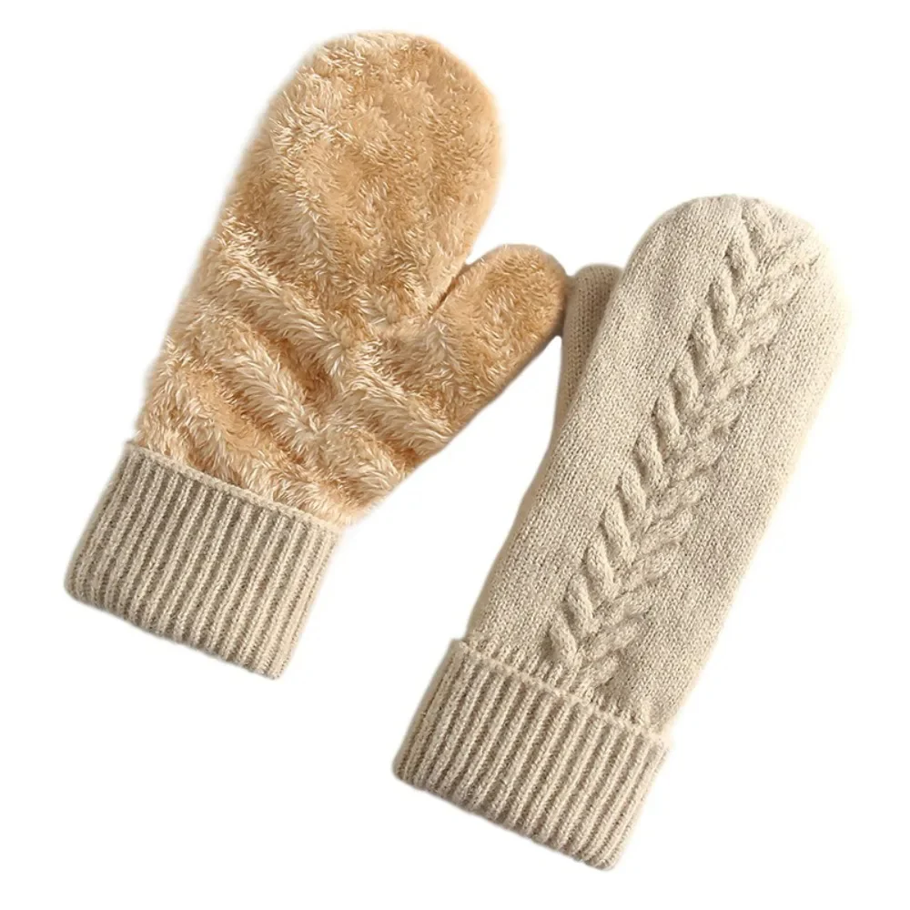 Double Layer Fleece Lined Winter Mittens - Image 5