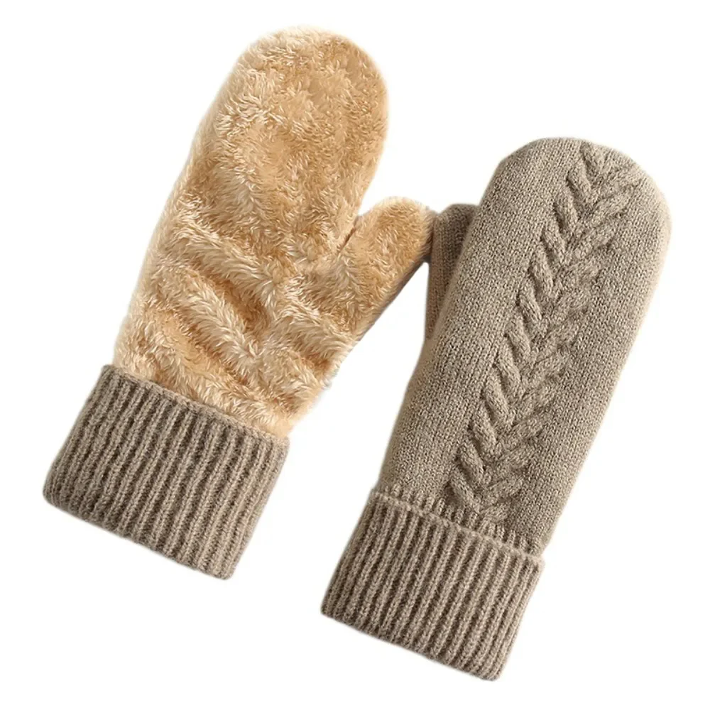 Double Layer Fleece Lined Winter Mittens - Image 8