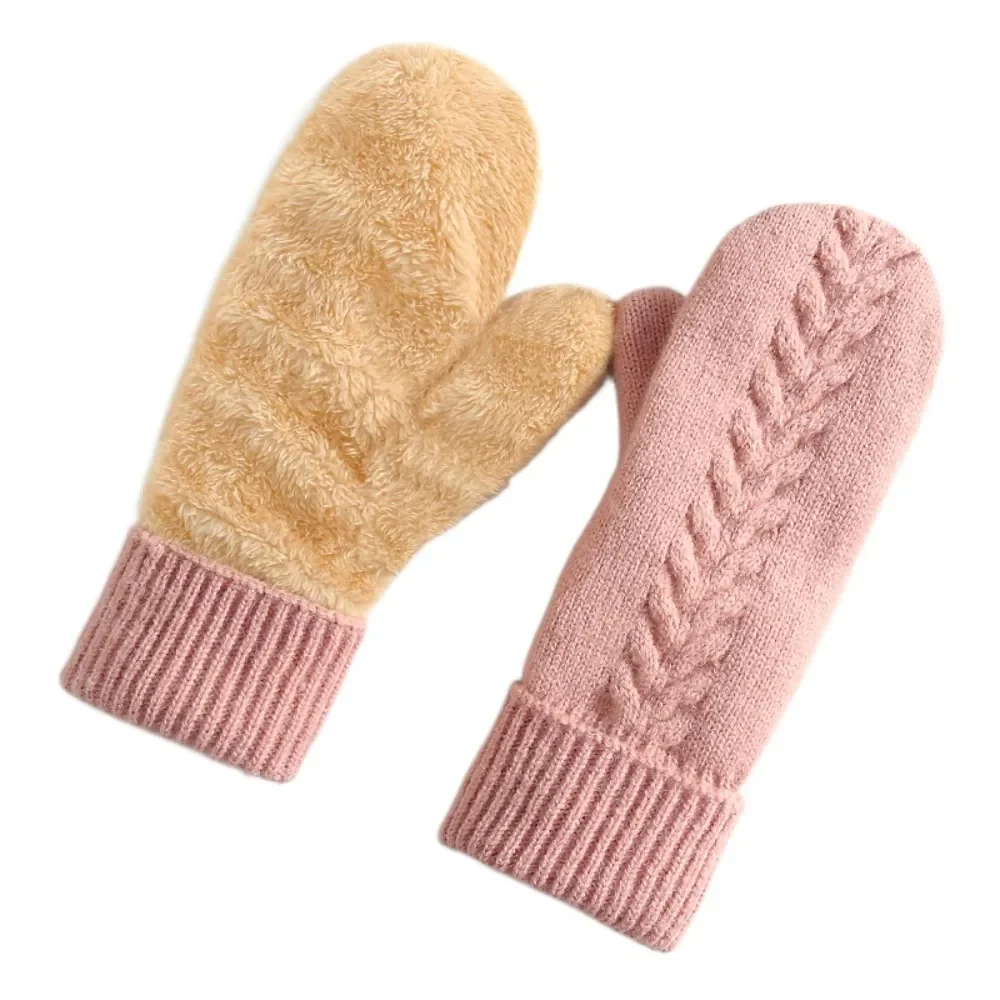 Double Layer Fleece Lined Winter Mittens - Image 9
