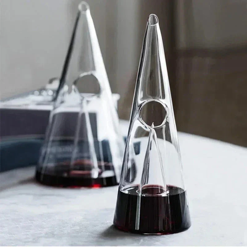 Double Pyramid Waterfall Decanter - Image 2