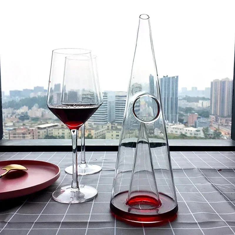 Double Pyramid Waterfall Decanter - Image 3