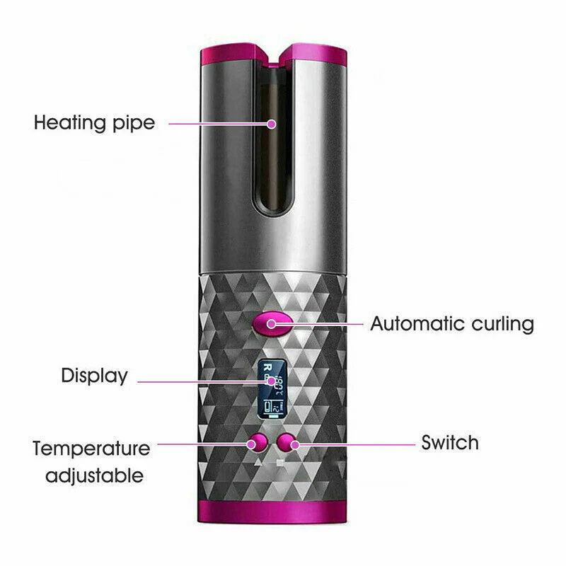 Easy Cordless Automatic Hair Curler for Women - Image 2