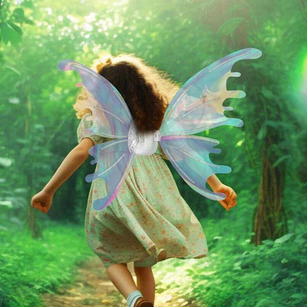 Electric Colorful Kids / Adults LED Fairy Wings Costume - Image 5