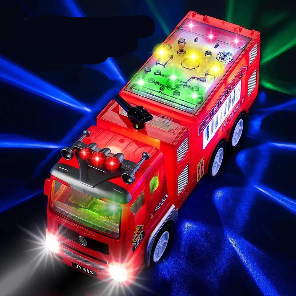 Electric Fire Engine Toy With Lights For Children - Image 4