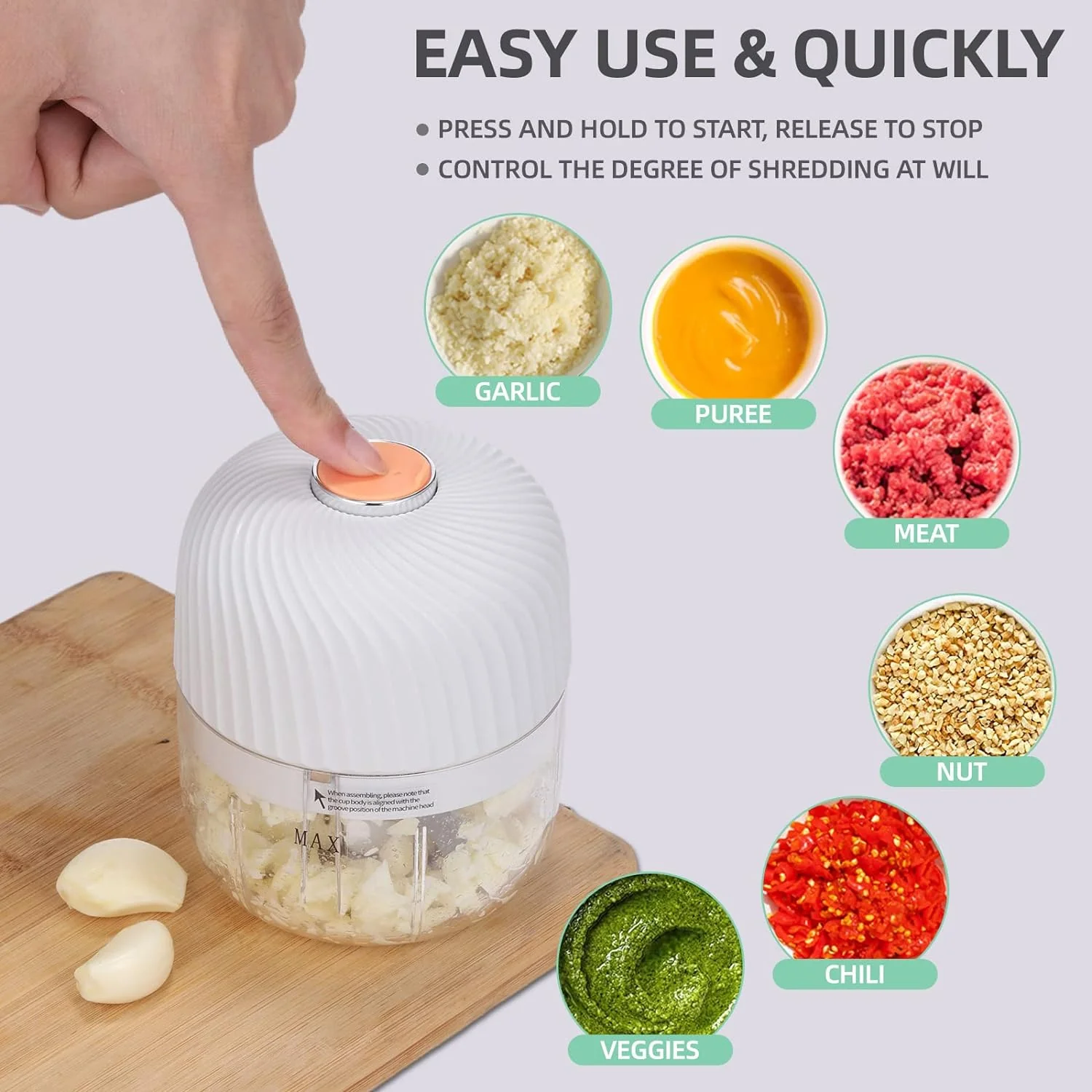 Electric Garlic Onion chili Chopper - Image 3