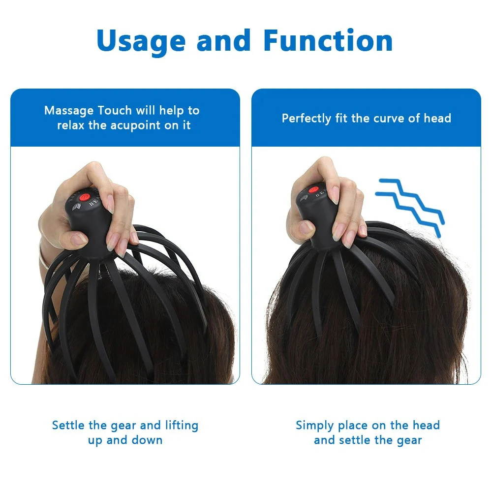 Electric Octopus Head Massager - Relaxing Scalp & Stress Relief Device - Image 4