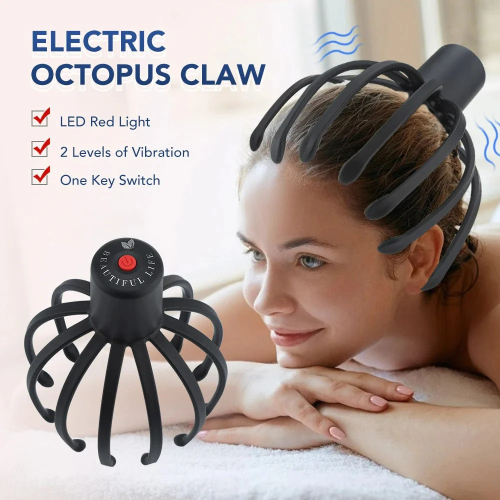 Electric Octopus Head Massager - Relaxing Scalp & Stress Relief Device - Image 8