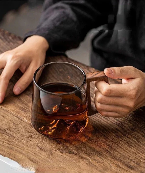 Elegant Glass Cup with Handle - Image 3