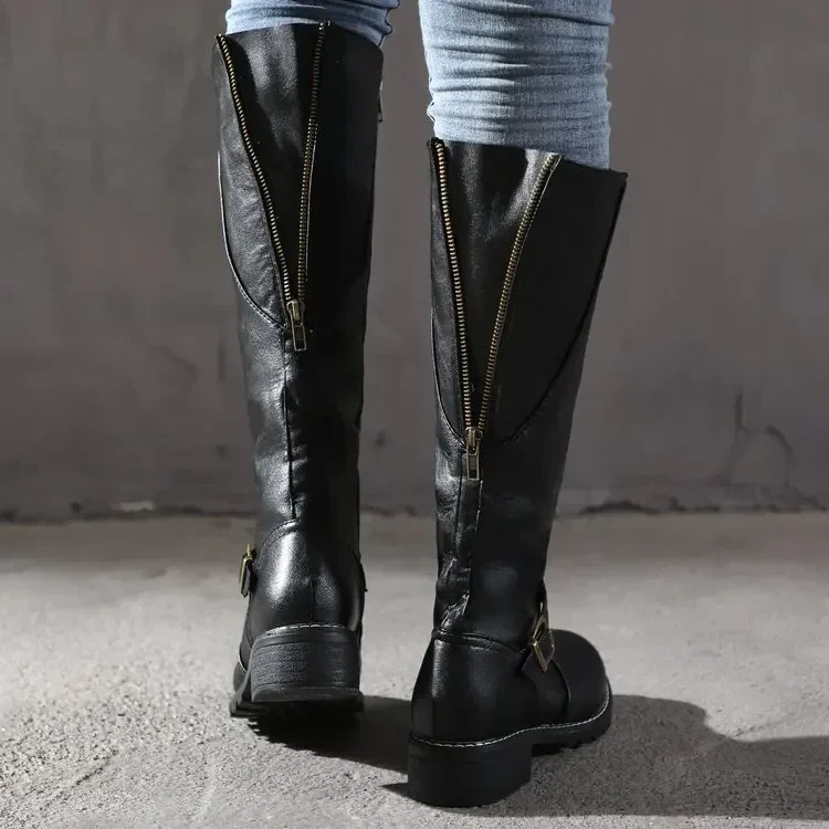 Elegant leather boots – trendy women's boots for every occasion - Image 5
