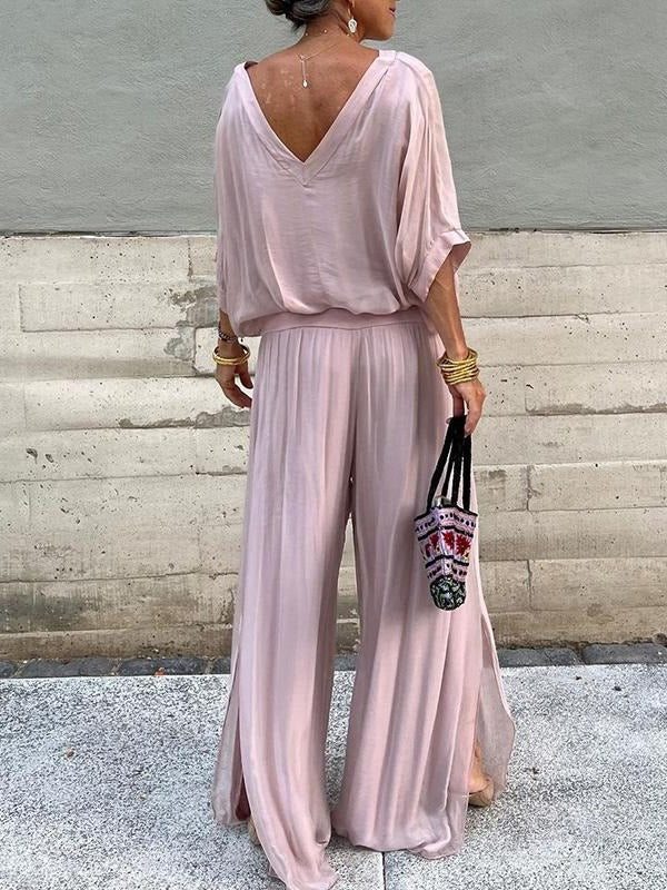 Elegant two-piece wide-leg chiffon pants - Image 10