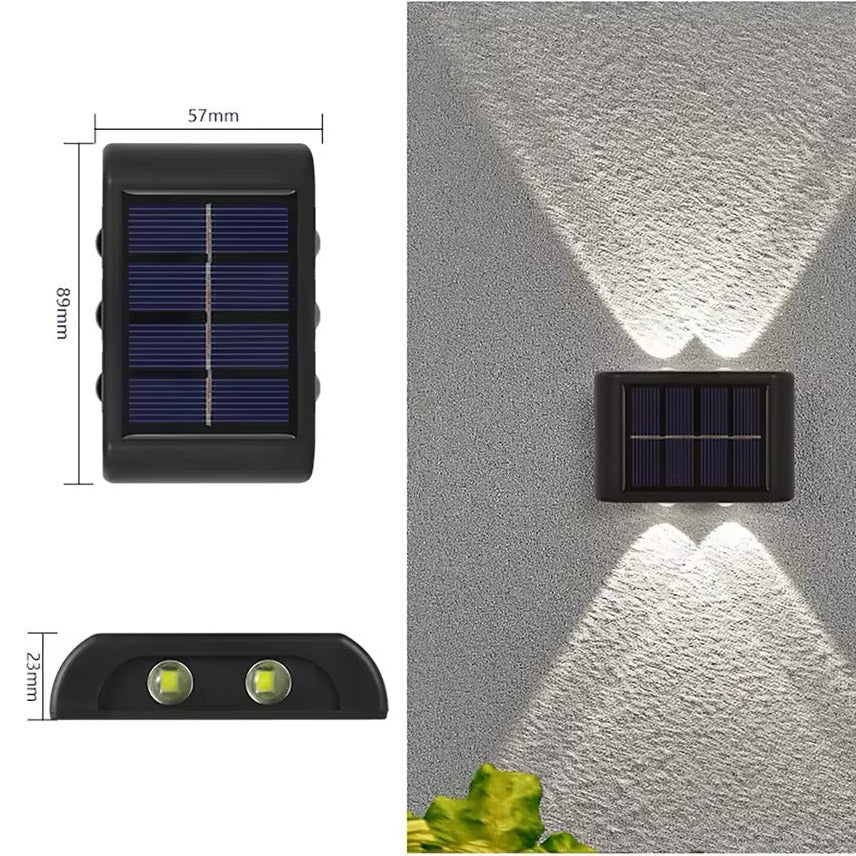 Energy-efficient LED solar outdoor wall light - Image 3