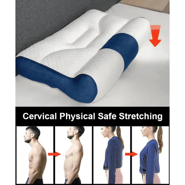 Ergonomic Goose Down Pillow, Cervical Support Comfort Down Pillow, Sleep Enhancing Pillow - Image 6