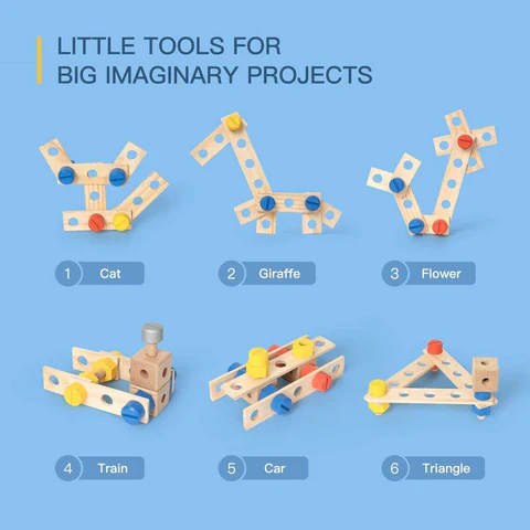 Exclusive Kids Pretend Play Realistic Work Tool Bench Toy - Image 7