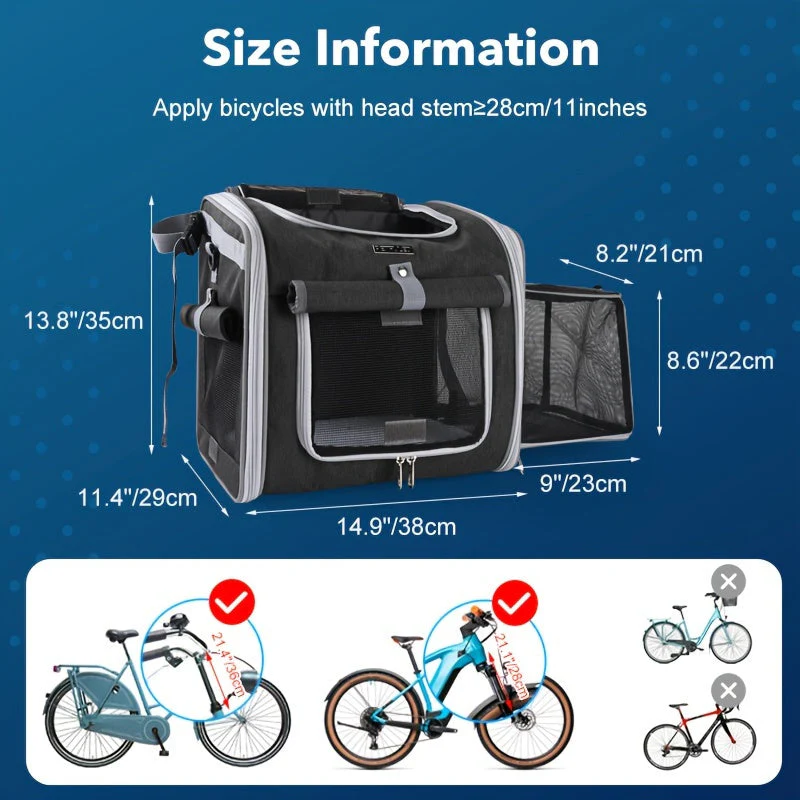Expandable Bike Basket for Pets - Image 2