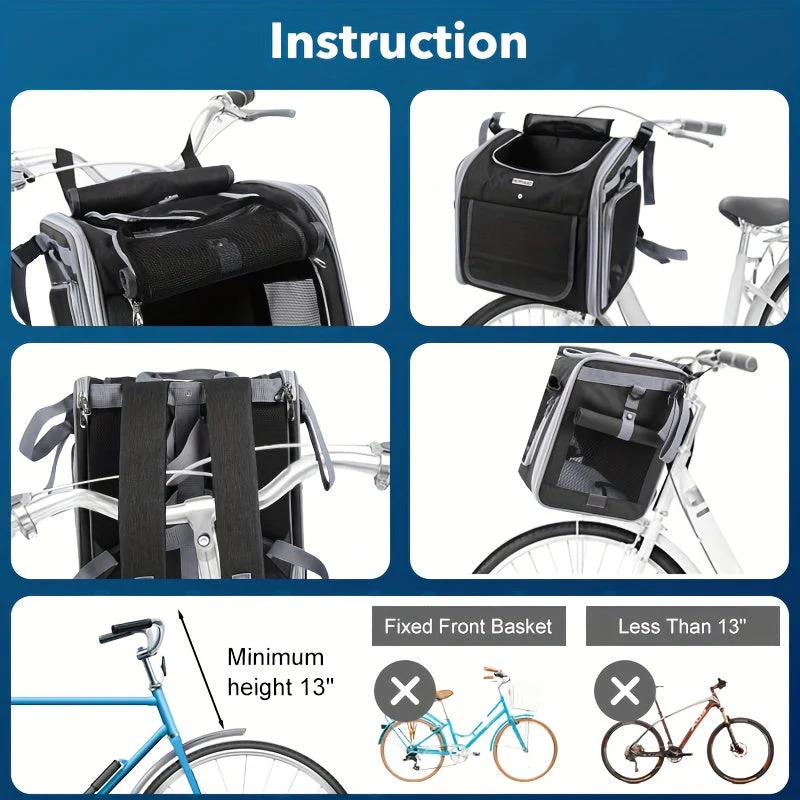 Expandable Bike Basket for Pets - Image 3