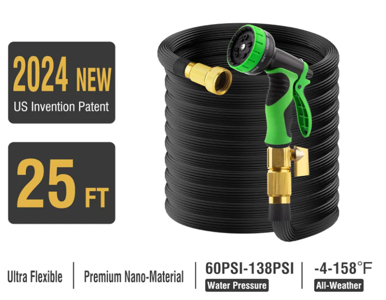 Expandable Garden Hose With 10 Functions Spray Nozzle - Image 6