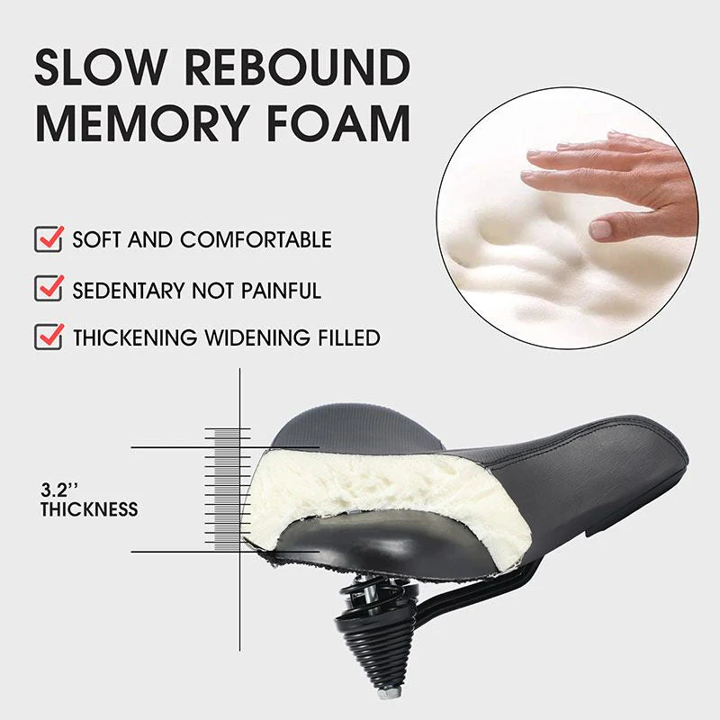 Extra Large Bike Seat With Comfortable Thick Foam and Waterproof - Image 14