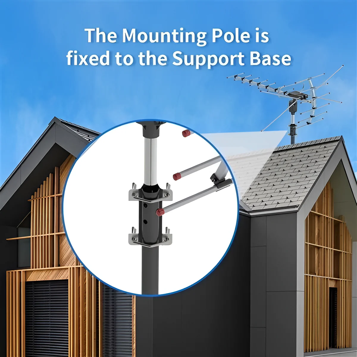 Extra Range 2025 Digital Outdoor HD TV Antenna with Full 360 Directional Motor Free HD Channels - Image 4
