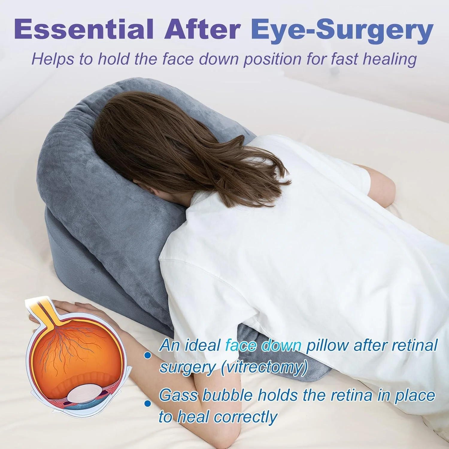 Face Down Pillow After Bbl Or Eye Surgery Stomach Sleeping Pillow - Image 6