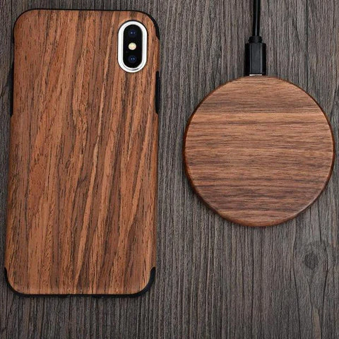 Fast Charging Wireless Charger (Wood) - Image 4