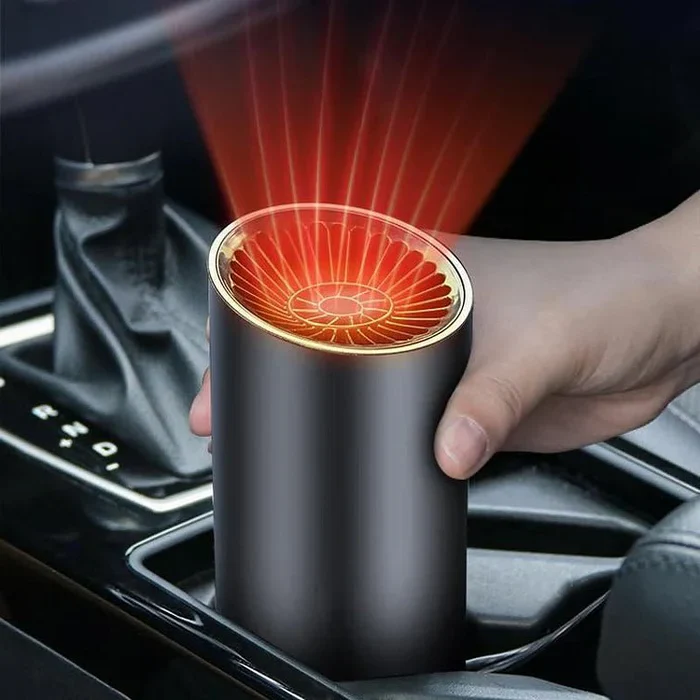 Fast Heating Cup Shape Car Warm Air Blower - Fast Heating & Cooling Adjustable 360 Degree Rotatable Plug and Use for Car, SUV , RV and Truck - Image 2