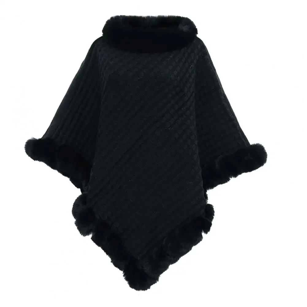 Faux Fur Shawl Cloak for Women - Image 6