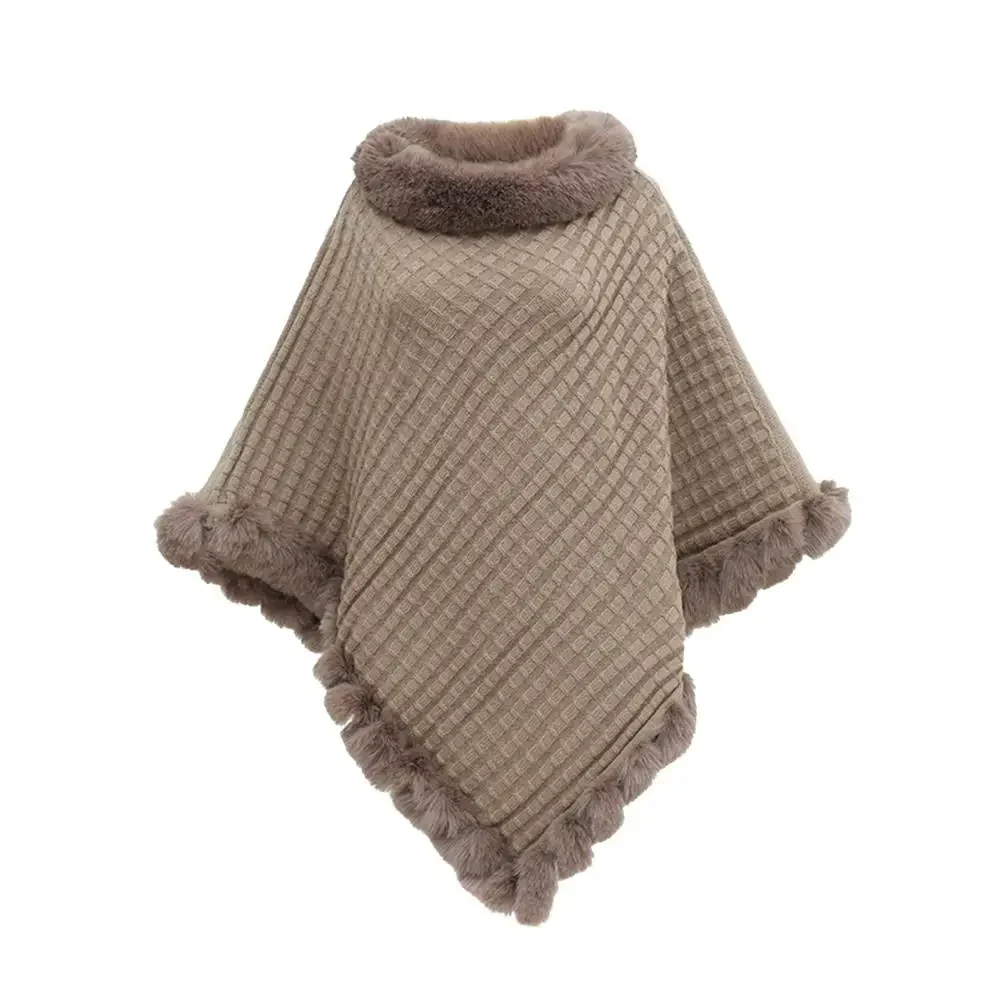 Faux Fur Shawl Cloak for Women - Image 8